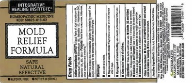 Mold Relief Formula 2 Oz. Bottle Label